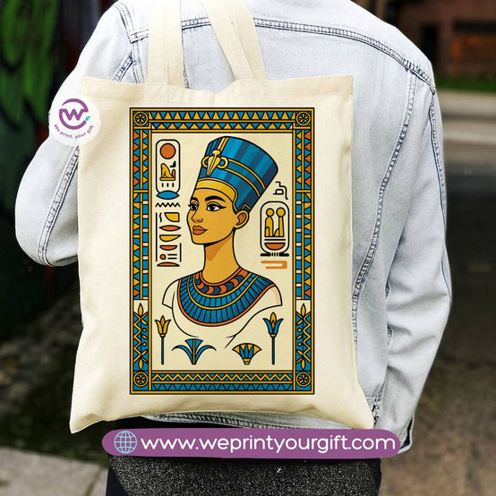 Egyptian Pharaonic Canvas Tote Bag