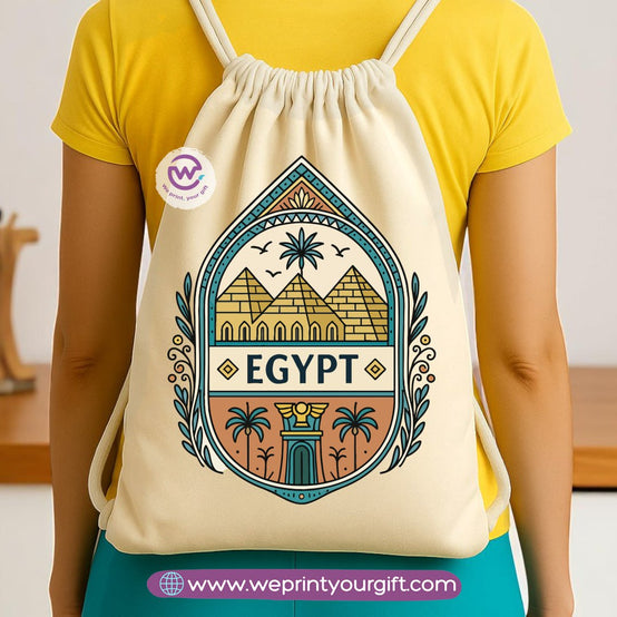 Pharaonic Egyptian Drawstring Backpack – Ancient Art Inspired Designs