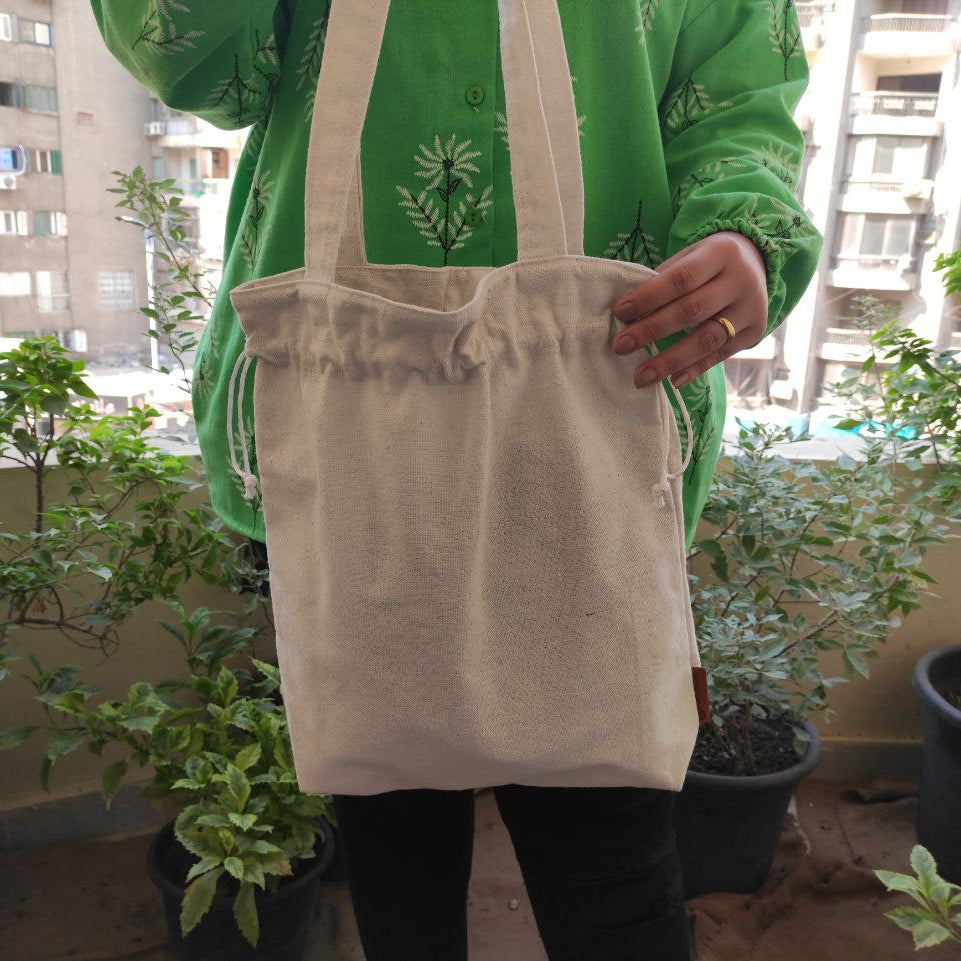 Tote bag with string- Customization Option