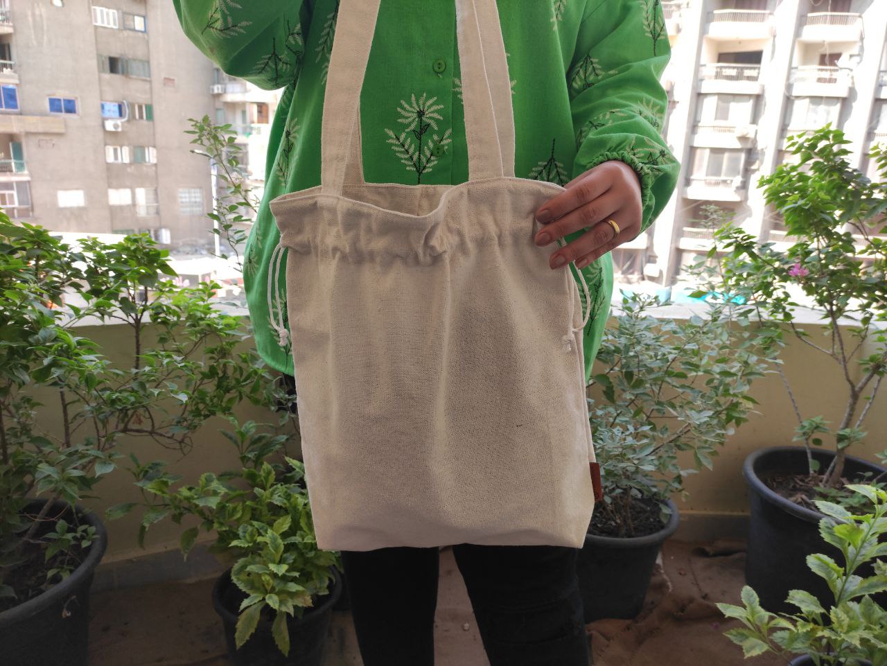 Tote bag with string- Customization Option