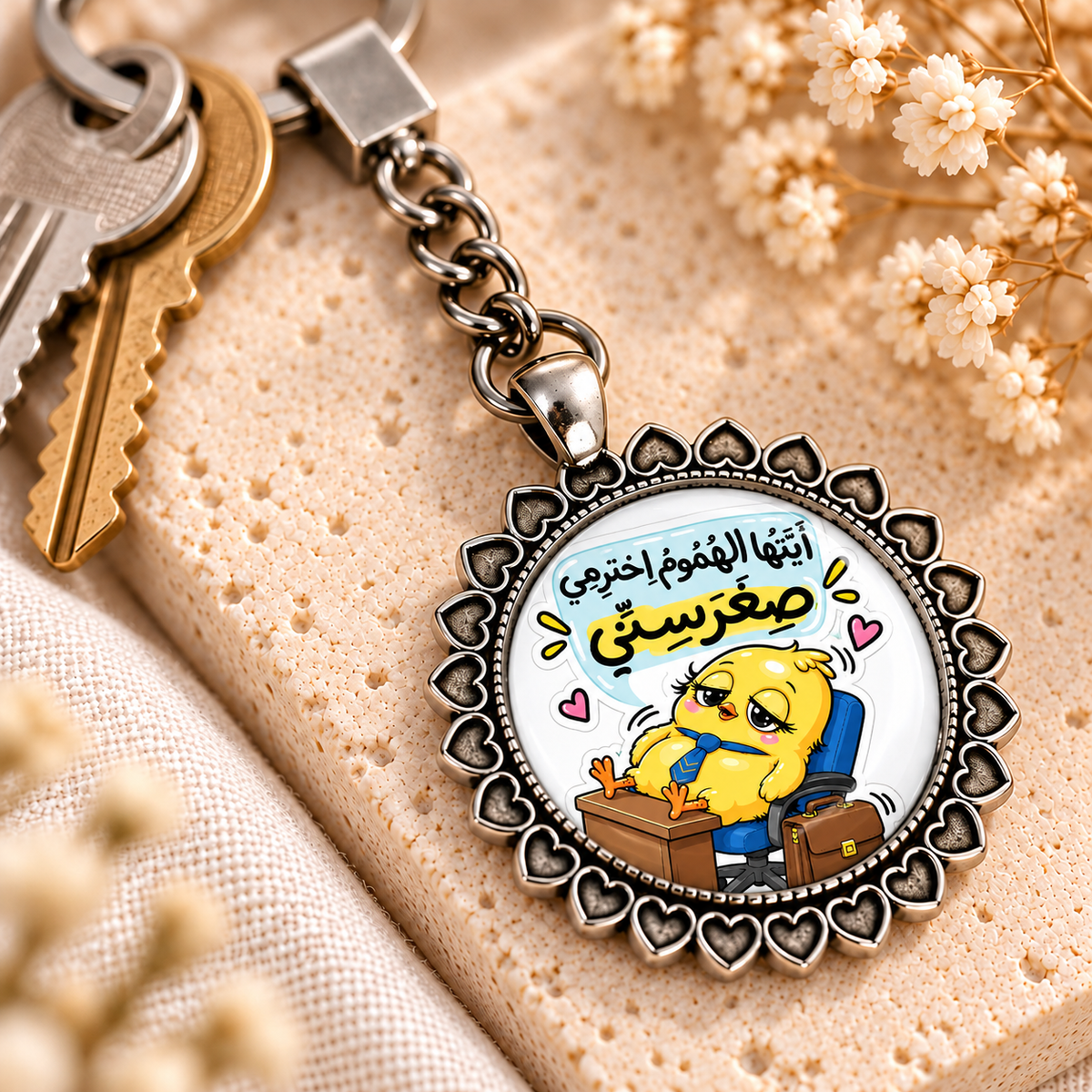 Glass Dome Metal Keychain | 4 Unique Shapes - Customization Options