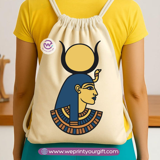 Pharaonic Egyptian Drawstring Backpack – Ancient Art Inspired Designs