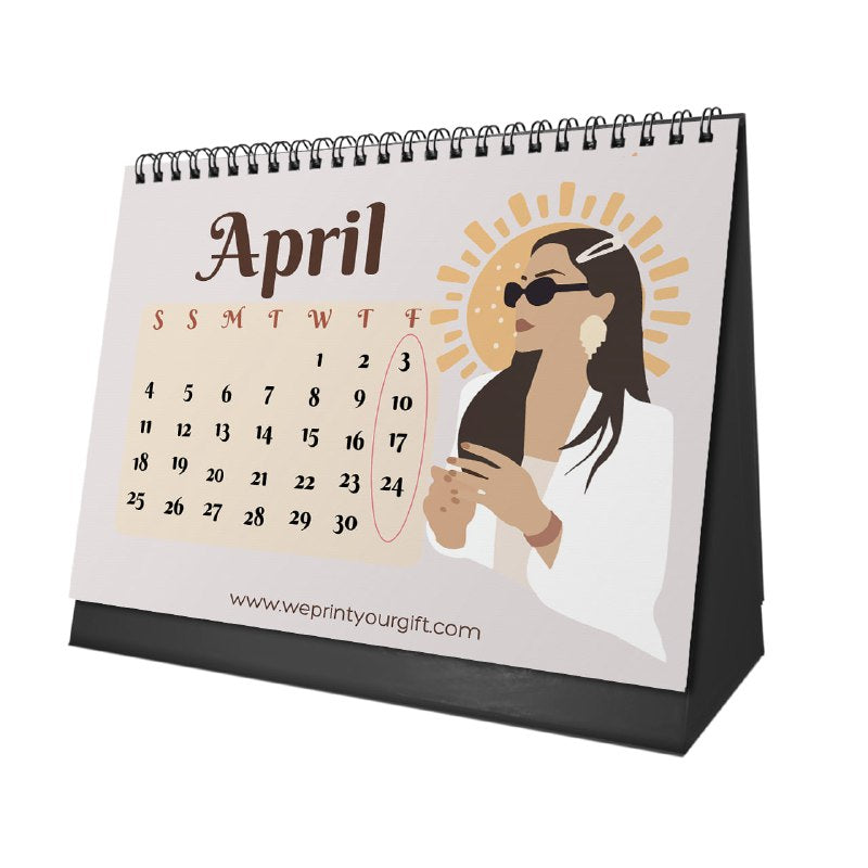 Beautiful as the Moon Desk Calendar 2026