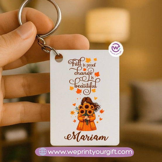 Personalized Wooden Keychain – One Art & Custom Designs