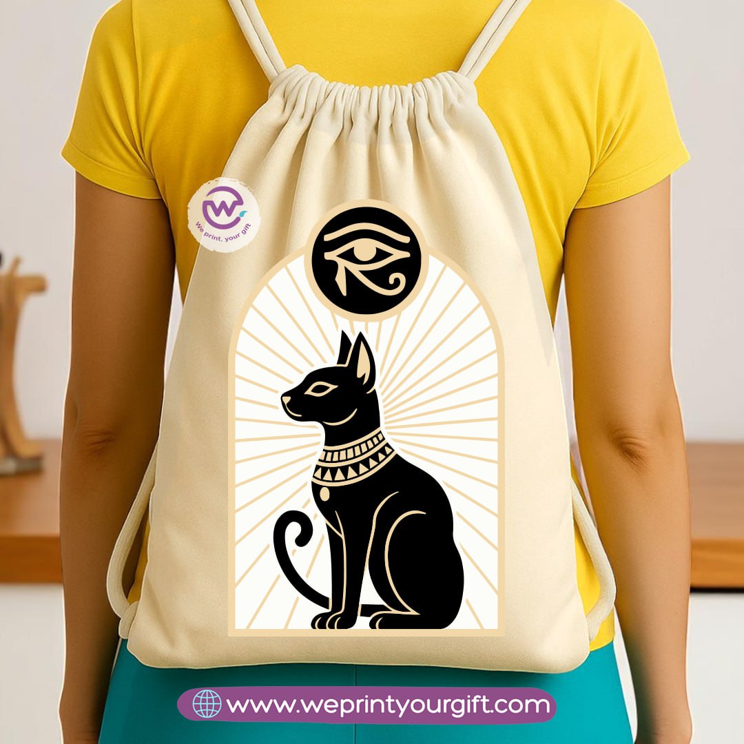Pharaonic Egyptian Drawstring Backpack – Ancient Art Inspired Designs