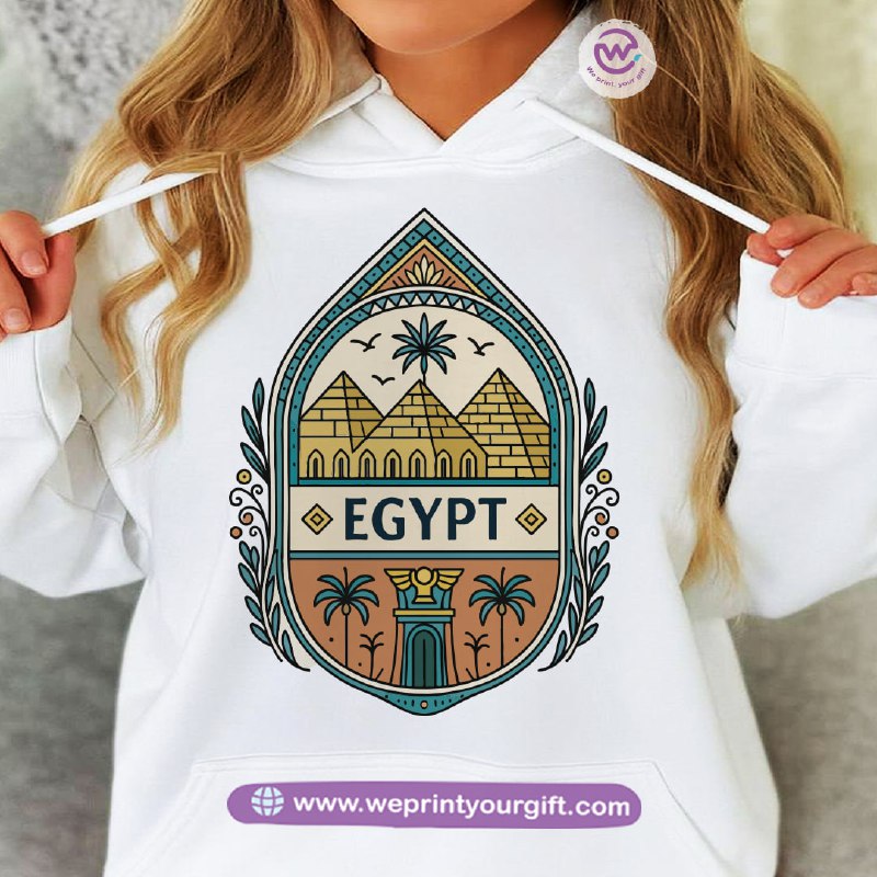 Pharaonic Egyptian Hoodie – Cotton Melton Unisex