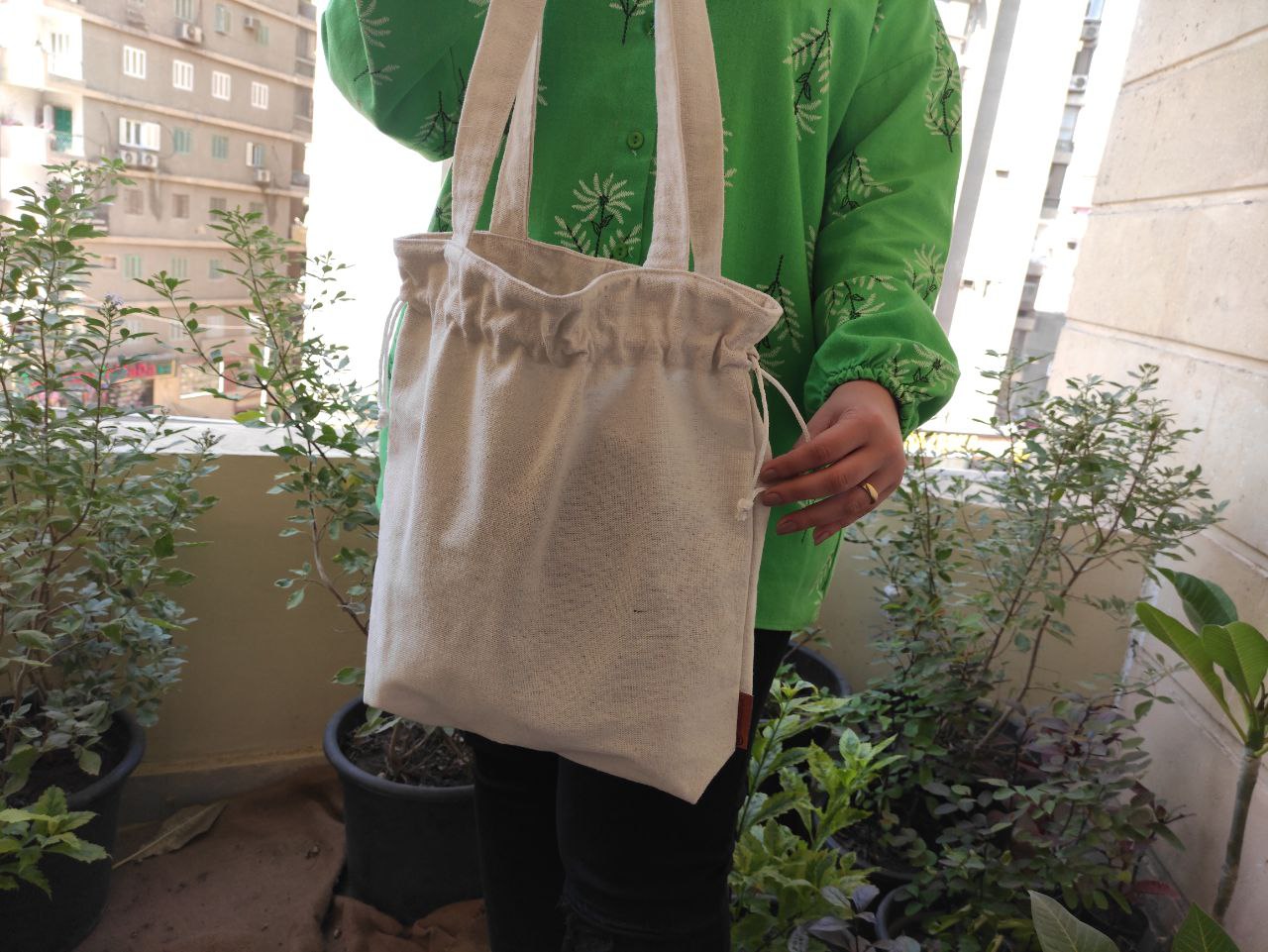 Tote bag with string- Customization Option