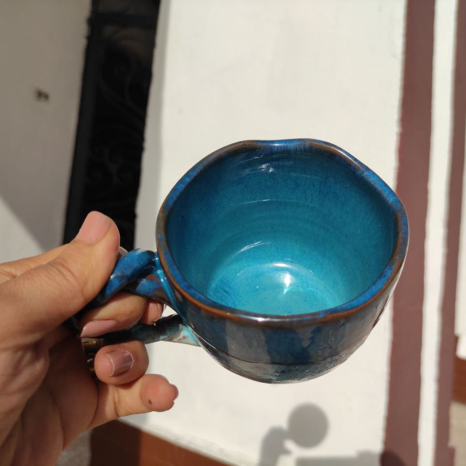 The Sea Handmade Pottery Mug – 300 ml- Customization Options