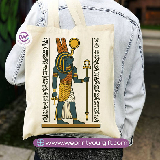 Egyptian Pharaonic Canvas Tote Bag