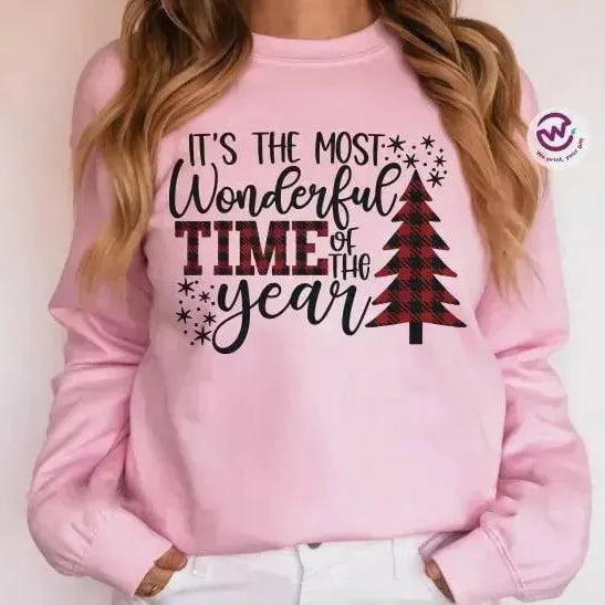 Adult Customized Hoodie - Christmas -Pink - WE PRINT