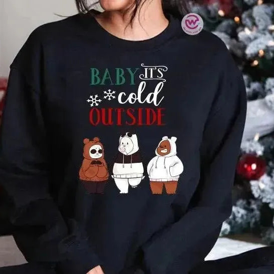Adult Hoodies - Christmas - 3 BEARS - WE PRINT