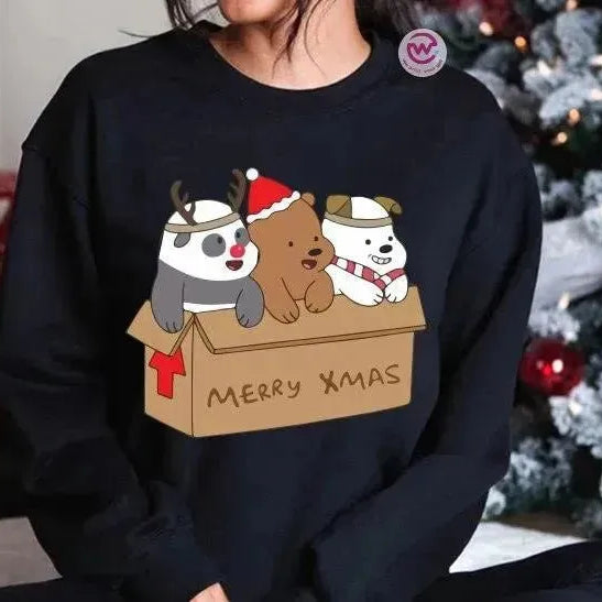 Adult Hoodies - Christmas - 3 BEARS - WE PRINT