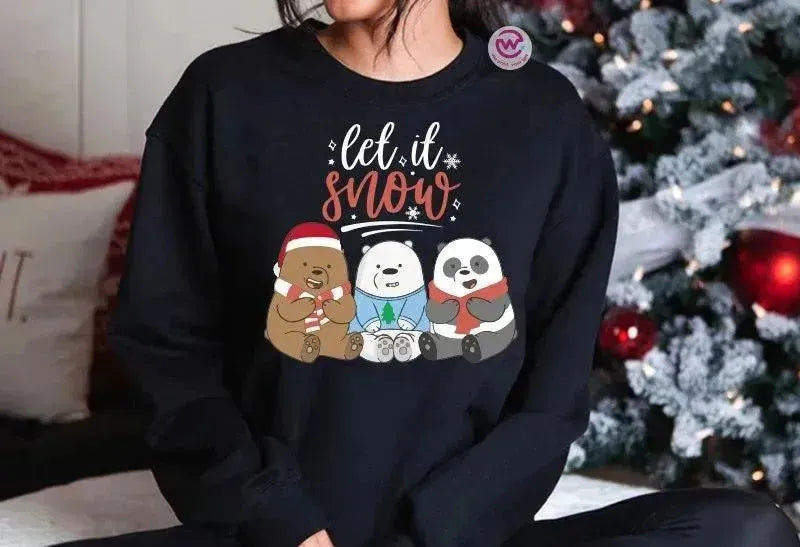 Adult Hoodies - Christmas - 3 BEARS - WE PRINT