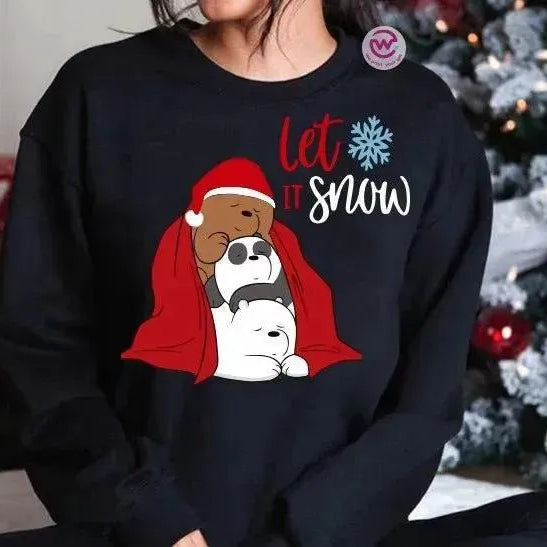 Adult Hoodies - Christmas - 3 BEARS - WE PRINT