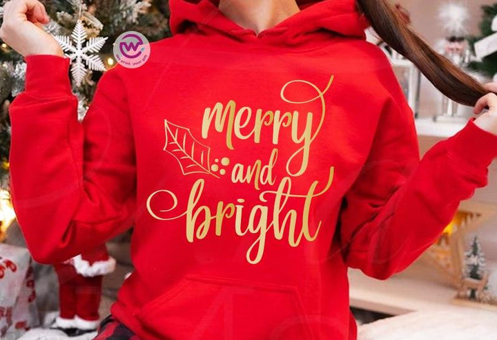 Adult Hoodies - Christmas Designs -Gold printing - weprint.yourgift