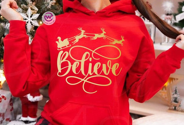 Adult Hoodies - Christmas Designs -Gold printing - weprint.yourgift