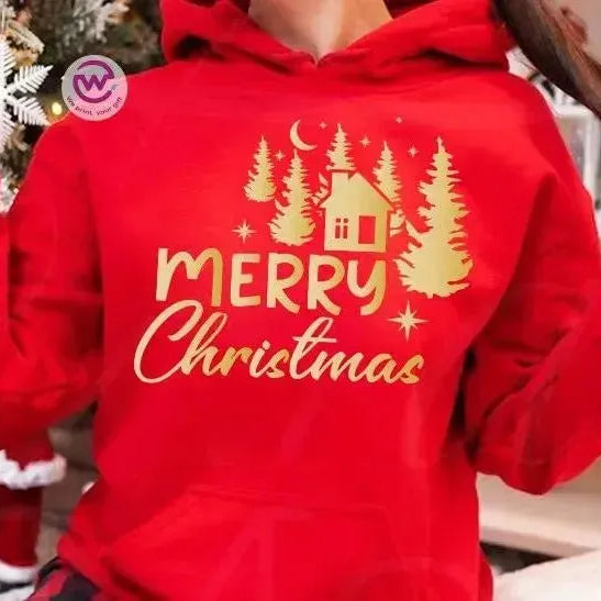Adult Hoodies -Christmas Gold-A - WE PRINT