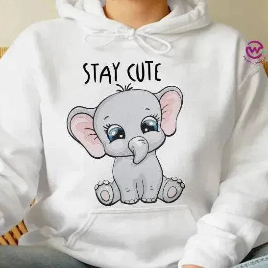 Adult Hoodies - Elephant - WE PRINT
