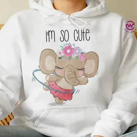 Adult Hoodies - Elephant - WE PRINT