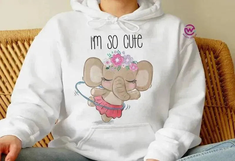 Adult Hoodies - Elephant - WE PRINT