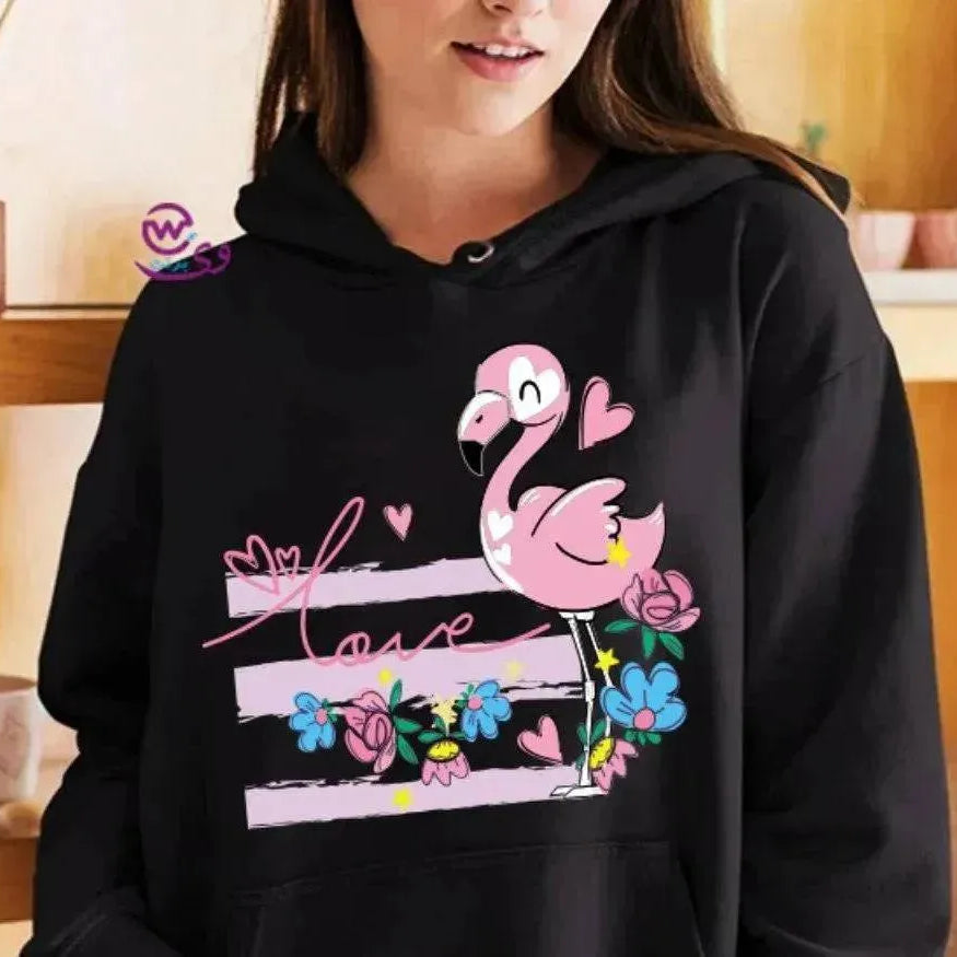 Adult Hoodies FLAMINGO-A - WE PRINT