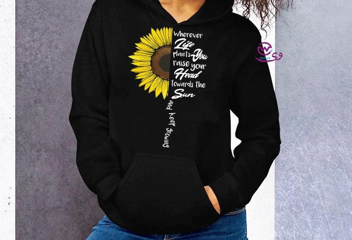 Adult Hoodies -Sunflower - weprint.yourgift