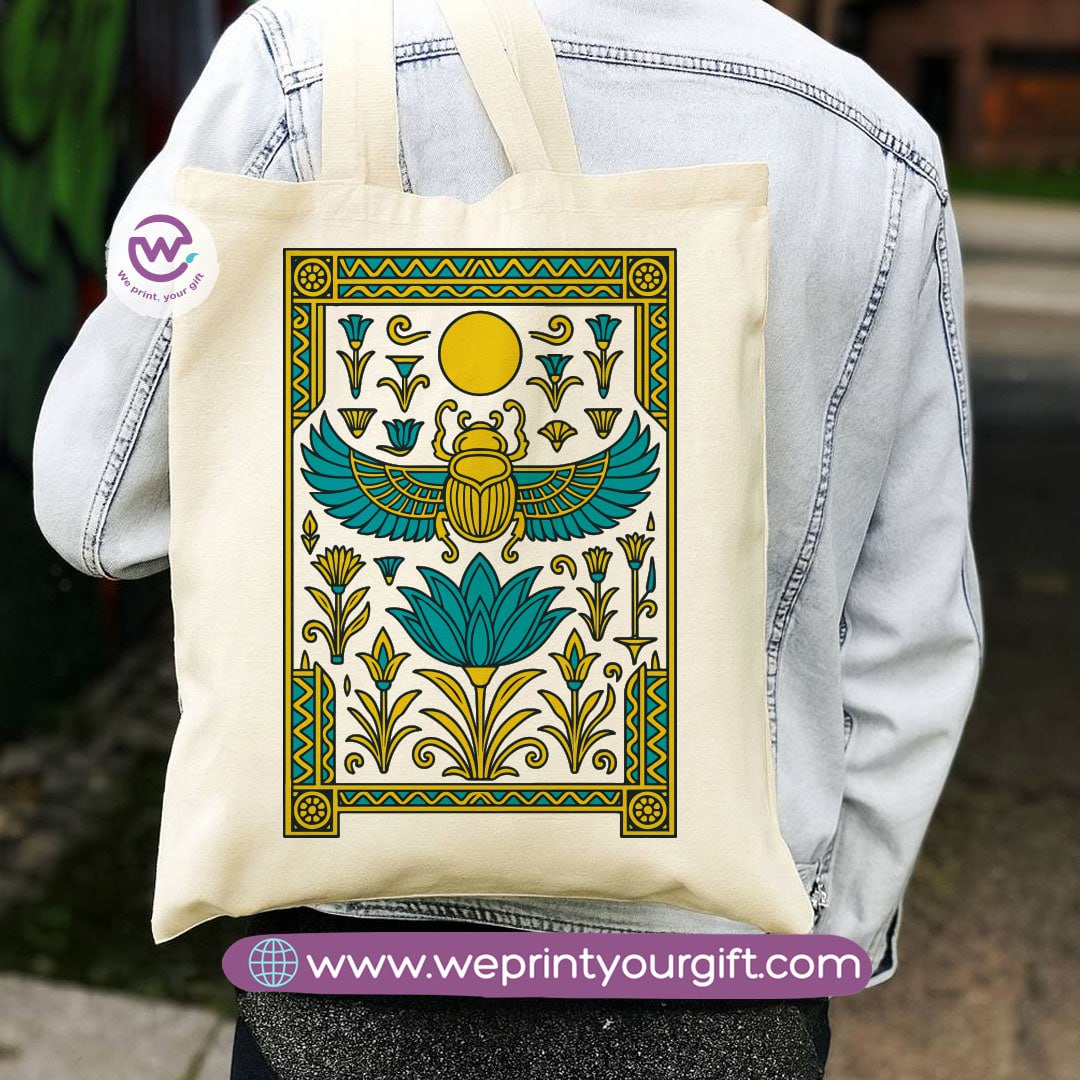Egyptian Pharaonic Canvas Tote Bag