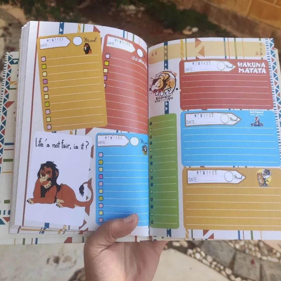 Agenda -( 75 papers -150 pages ) -The Lion King - WE PRINT