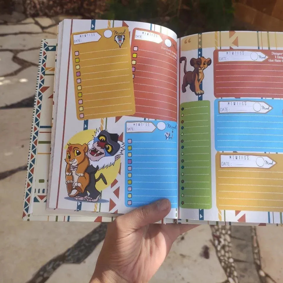 Agenda -( 75 papers -150 pages ) -The Lion King - WE PRINT