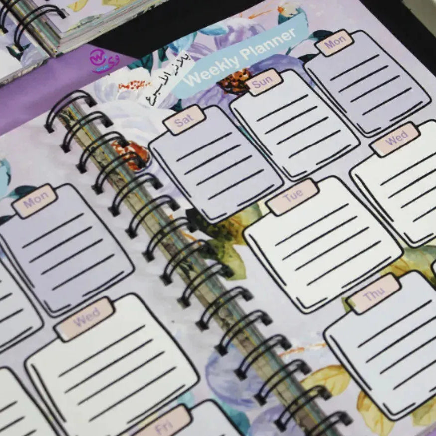 Agenda - ( 91 Papers -182 pages ) -Blooming flowers - WE PRINT