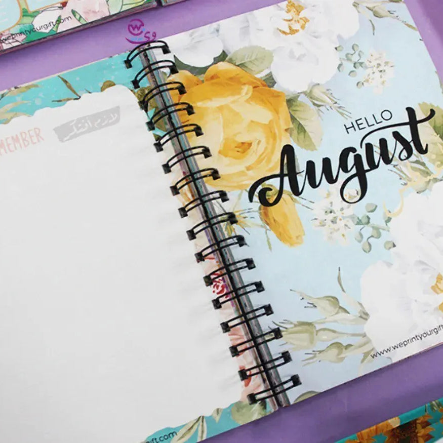 Agenda - ( 91 Papers -182 pages ) -Blooming flowers - WE PRINT