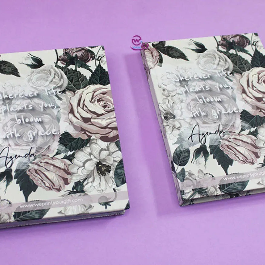 Agenda - ( 91 Papers -182 pages ) -Blooming flowers - WE PRINT