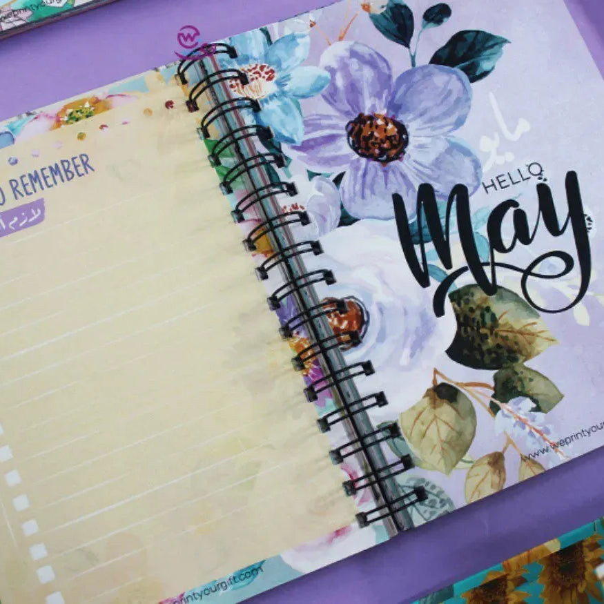 Agenda - ( 91 Papers -182 pages ) -Blooming flowers - WE PRINT