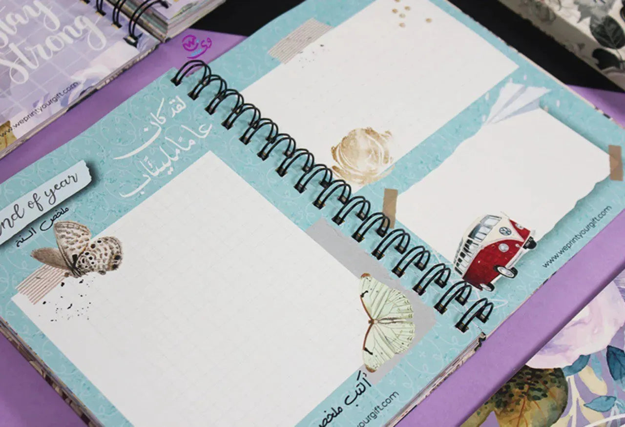 Agenda - ( 91 Papers -182 pages ) -Blooming flowers - WE PRINT