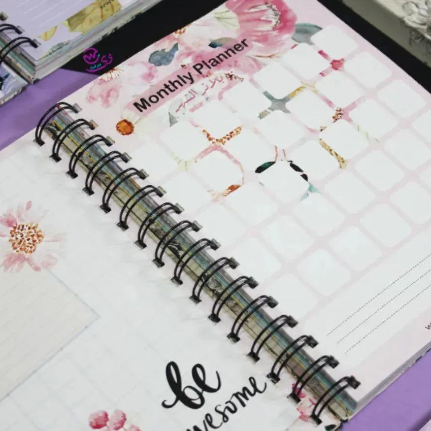 Agenda - ( 91 Papers -182 pages ) -Blooming flowers - WE PRINT