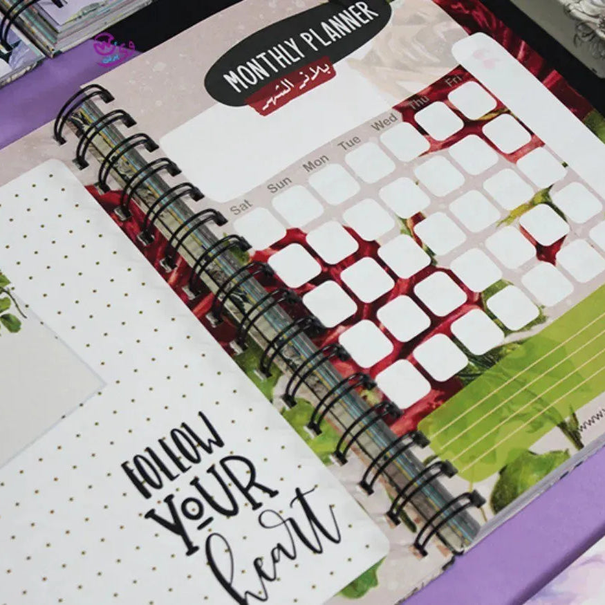 Agenda - ( 91 Papers -182 pages ) -Blooming flowers - WE PRINT