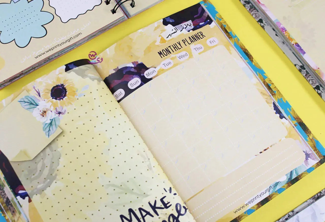 Agenda - ( 91 Papers -182 pages ) -Sunflowers - WE PRINT