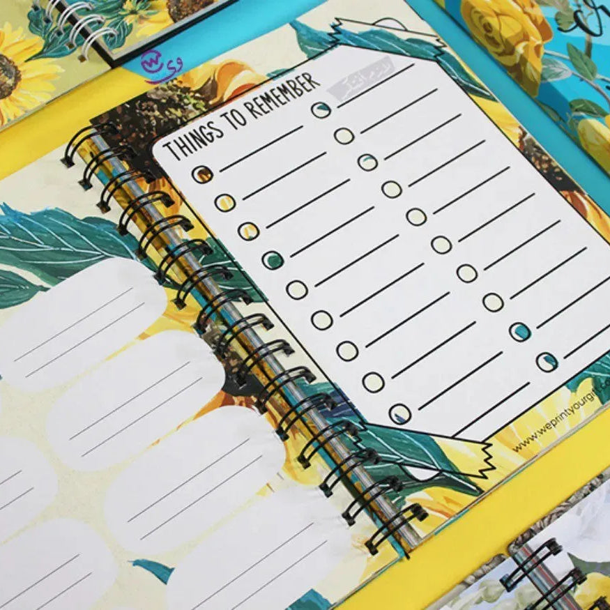 Agenda - ( 91 Papers -182 pages ) -Sunflowers - WE PRINT