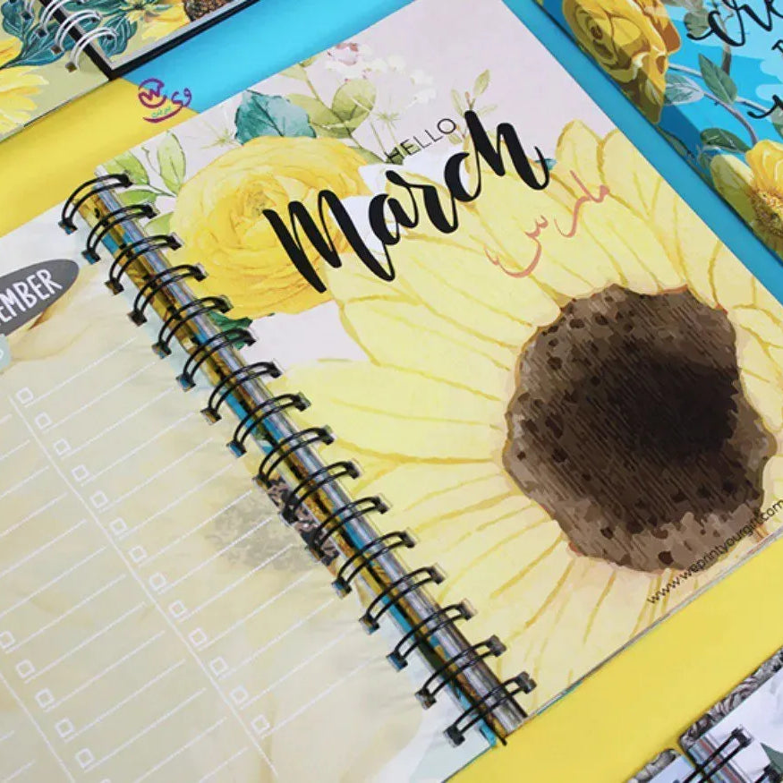 Agenda - ( 91 Papers -182 pages ) -Sunflowers - WE PRINT