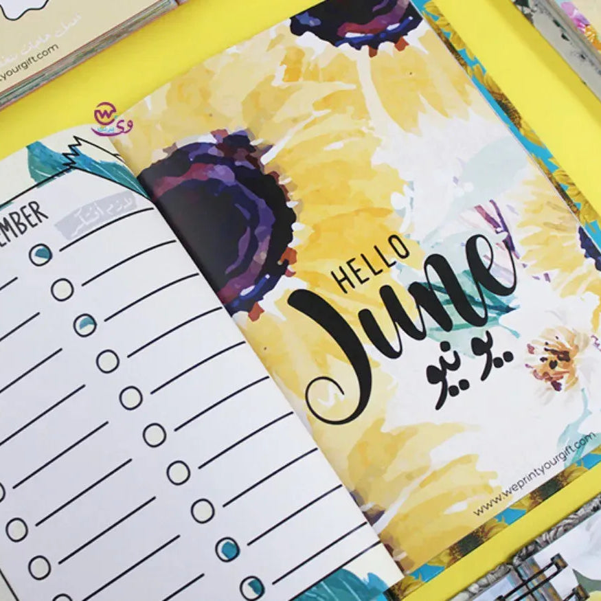 Agenda - ( 91 Papers -182 pages ) -Sunflowers - WE PRINT