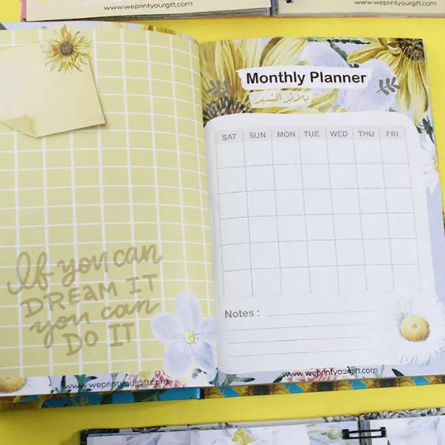 Agenda - ( 91 Papers -182 pages ) -Sunflowers - WE PRINT