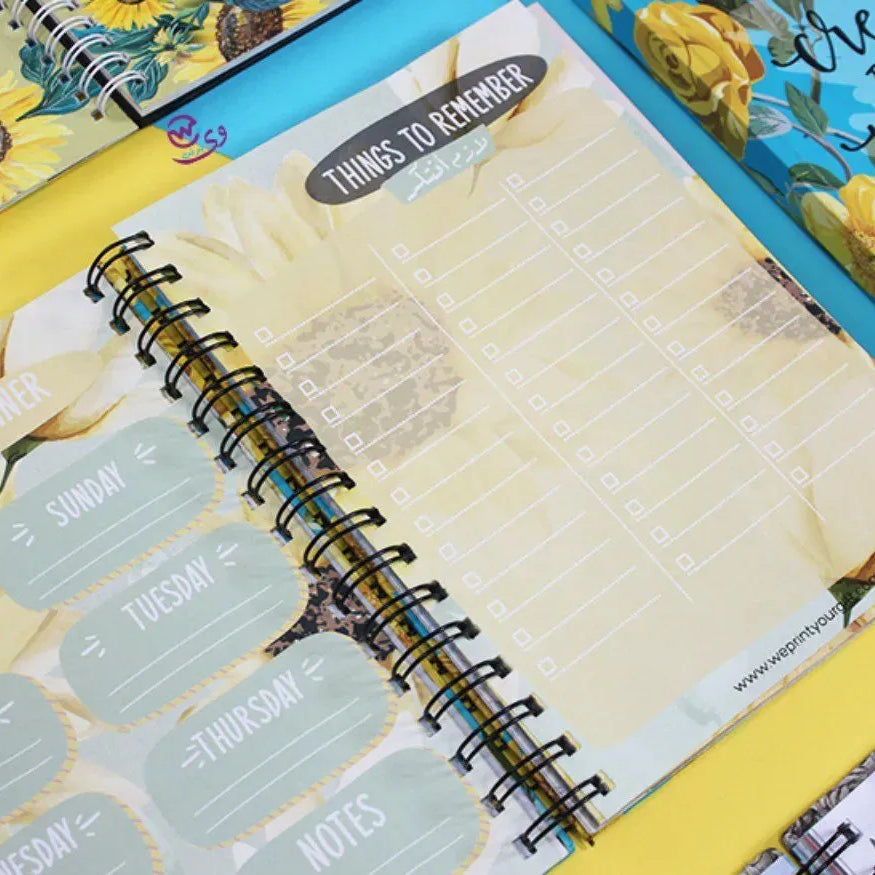 Agenda - ( 91 Papers -182 pages ) -Sunflowers - WE PRINT