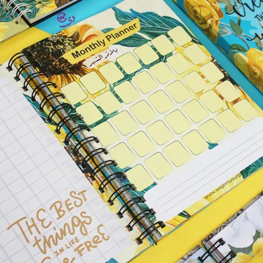 Agenda - ( 91 Papers -182 pages ) -Sunflowers - WE PRINT