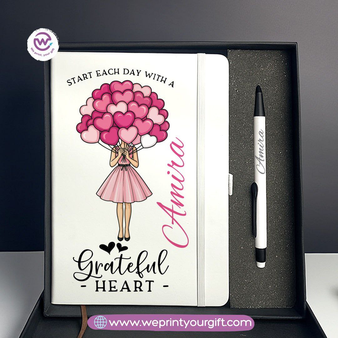 Digital Art Motivational Gift Box – Personalized Notebook & Engraved Pen