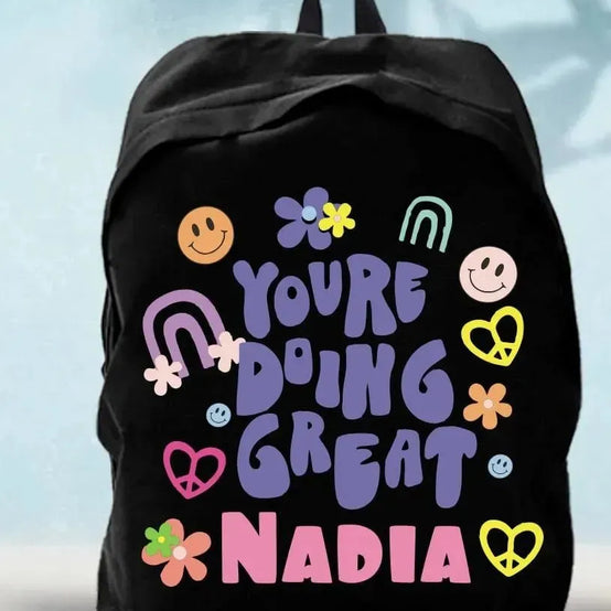 Backpack- English inspiration quotes - WE PRINT