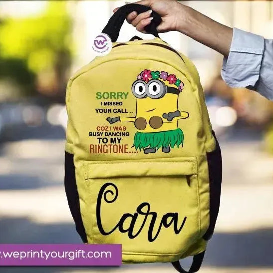 Backpack- Minions-New - WE PRINT