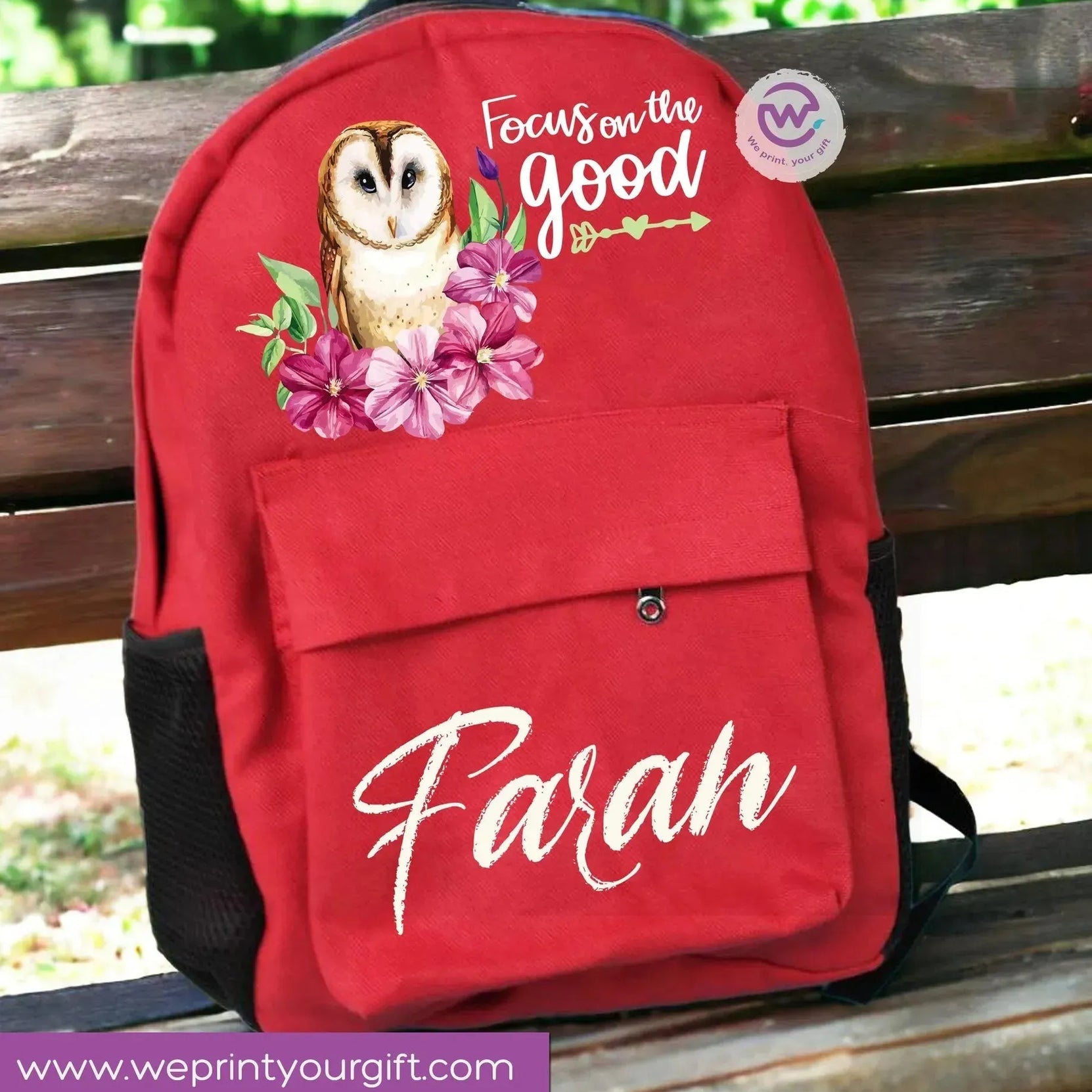 Backpack-Motivational quotes - WE PRINT