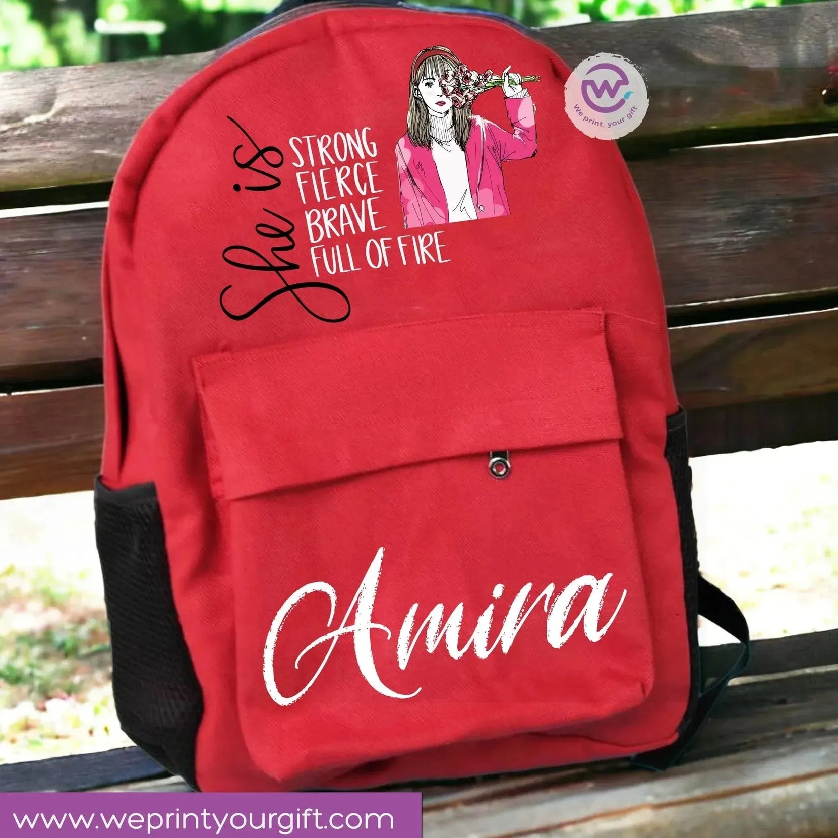 Backpack-Motivational quotes - WE PRINT