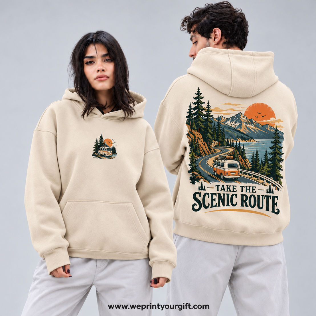 Unisex "Lessa El Tareeq Taweel" (The Road Is Still Long) Hoodie - Premium Melton Cotton