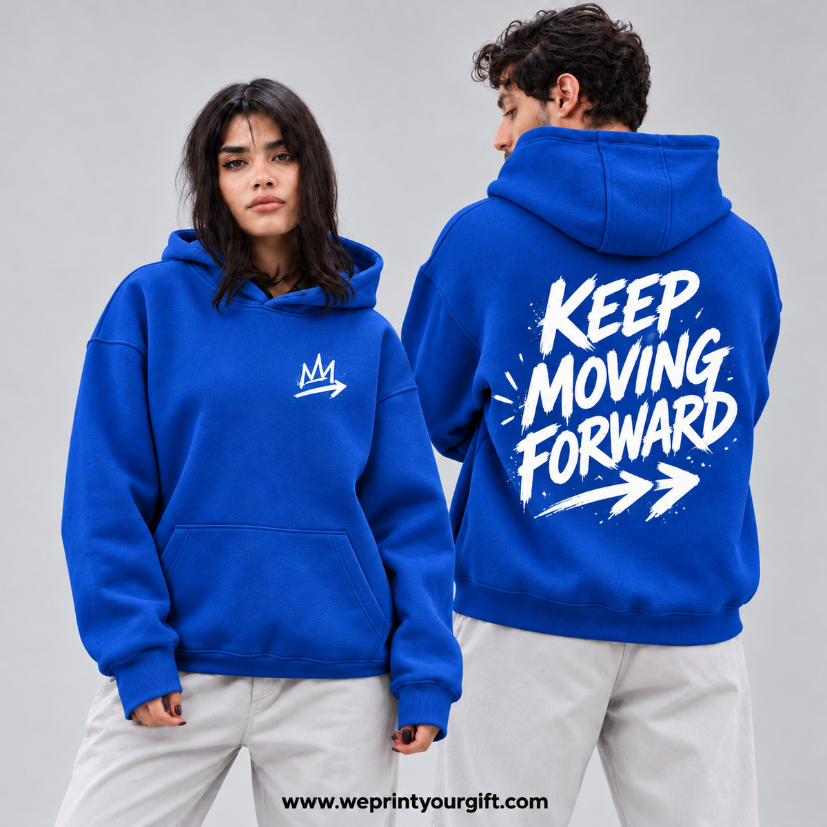 Unisex "Daily Inspiration" Hoodie - Premium Melton Cotton